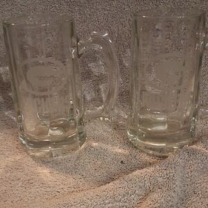 Elegant Clear Glass Mugs with Handle